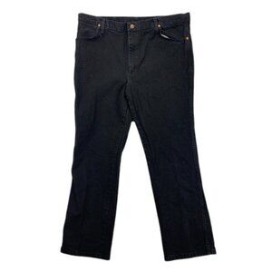 Wrangler Black Denim Jeans Men’s 40x30 Straight Fit Cotton Casual Classic‎ Pants